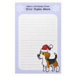 Christmas Beagle Custom Stationery