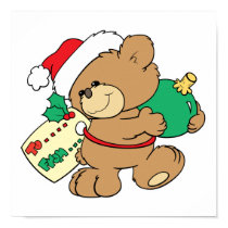 Christmas Bear as Present posters