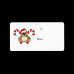 Christmas Bear Gift Tags labels