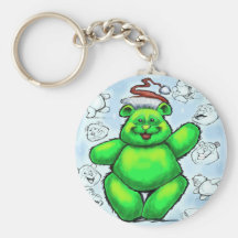 Christmas Bear Keychain