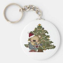 Christmas Bear Keychain