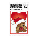 Christmas Bear with Heart postage by karanta Christmas Bear with Heart postage