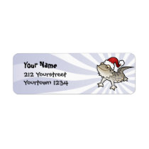 Christmas Bearded Dragon / Rankins Dragon Return Address Labels