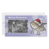 Christmas Bearded Dragon / Rankins Dragon Photo Greeting Card