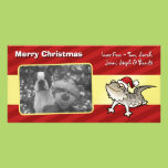 Christmas Bearded Dragon / Rankins Dragon Custom Photo Card