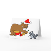 Christmas Beaver cards by animalworld Christmas Beaver cards