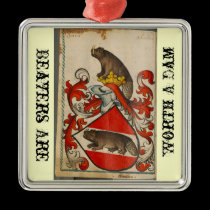 Christmas beaver ornaments