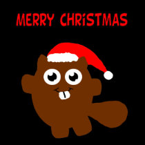 Christmas Beaver Shirt by Rajee1 Christmas Beaver Shirt