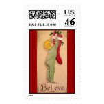 Christmas - Believe Postage Stamp