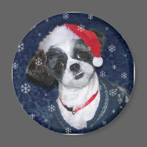 Christmas Belle Santa Hat Magnet