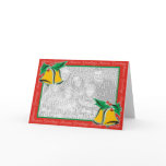 Christmas bells greeting card