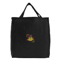 Christmas Bells embroidered bags by ZazzleEmbroidery Christmas Bells embroidered bags