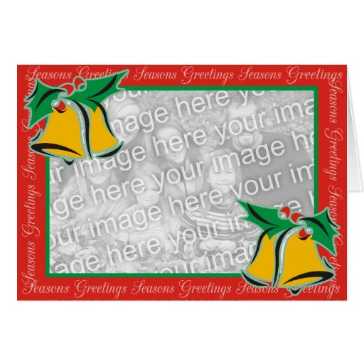 Christmas bells greeting card