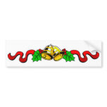 christmas-bells-ribbon bumper stickers