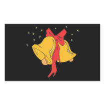 Christmas Bells Rectangular Sticker