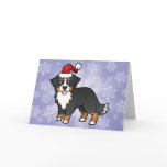 Christmas Bernese Mountain Dog Greeting Cards