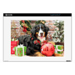 Christmas - Bernese Mountain Dog - Chloe 15" Laptop Decals