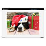 Christmas - Bernese Mountain Dog - Mya Decal For Laptop