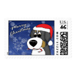 Christmas Bernese Mountain Dog Postage Stamps