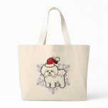 Christmas Bichon Frise Bags