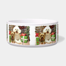 Christmas - Bichon Frise - Mori - Yorkie - Max Dog Bowl