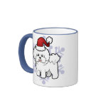 Christmas Bichon Frise Mugs