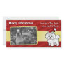 Christmas Bichon Frise Customized Photo Card