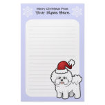 Christmas Bichon Frise Stationery Design