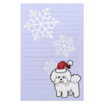 Christmas Bichon Frise Stationery