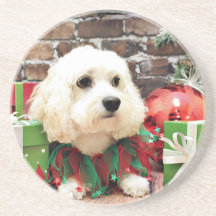 Christmas - Bichon Frise X - Bella Coasters
