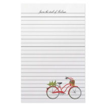 Christmas Bicycle stationery by trennea Christmas Bicycle stationery