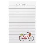 Christmas Bicycle Customized Stationery