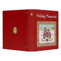 Christmas Binder Gingerbread Boy Girl Holiday by suncookiez Christmas Binder Gingerbread Boy Girl Holiday