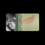 Christmas Bird Address Labels - or Thank you