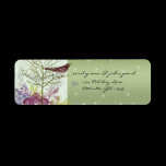 Christmas Bird Return Address Labels -