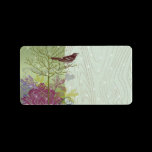 Christmas Bird Return Address Labels -