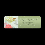 Christmas Bird Return Address Labels