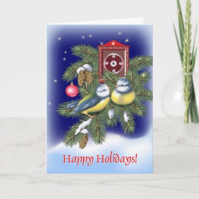 Christmas Birds cards