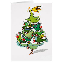 christmas birds cards