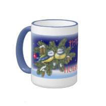 Christmas Birds mugs