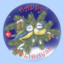 Christmas Birds stickers
