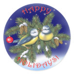Christmas Birds stickers