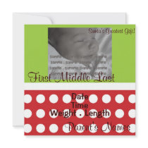 Christmas Birth Announcement invitations by jgh96sbc Christmas Birth Announcement invitations