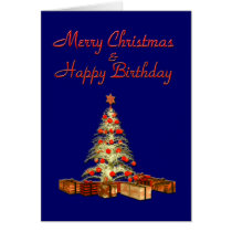 Christmas Birthday Card