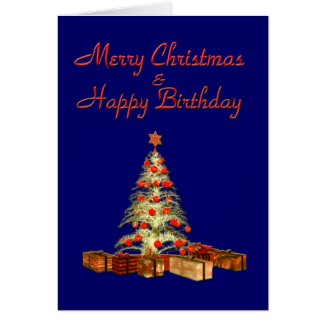Christmas Birthday Card