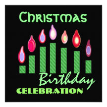 Christmas Birthday Party Personalized Template Personalized Invites