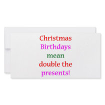 Christmas Birthdays Custom Photo Card