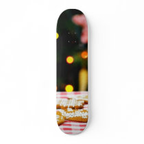 Christmas Biscuits On The Table With A Christmas T skateboards