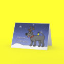 Christmas Black Lab Christmas Card