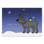 Christmas Black Lab Christmas Card